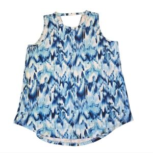 Livi Active Livi Soft Blue and White Tank Top Size 14/16